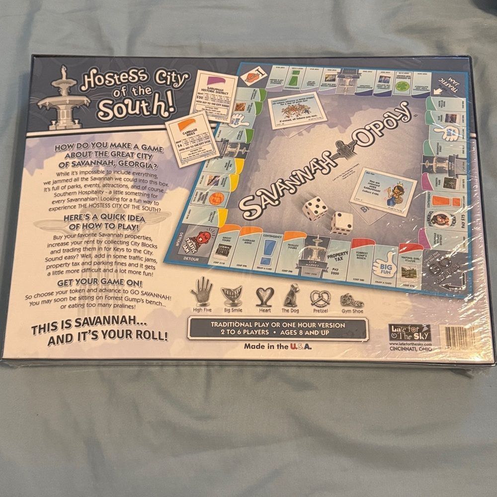 Savannah-Opoly Board Game - Blue Edition - Picture 2 of 3